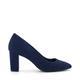 Dune Ladies Birdie Block-Heeled Court Shoes Size UK 5 Block Heel Navy