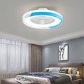 YUNZI DC Ceiling Fan with Light Kids Reversible 3 Colors Dimmable Silent Remote Control Fan Ceiling Lights with Timer Indoor Bedroom Dining Room Lounge Fan with Ceiling Light