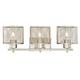 Westinghouse Lighting 63276 Morrison Three-Light Indoor Wall Fixture, Brushed Nickel Finish with Mesh Shades