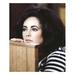 Close-up of Elizabeth Taylor - Unframed Photograph Paper in Black/Brown/White Globe Photos Entertainment & Media | 24 H x 20 W x 1 D in | Wayfair