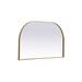 RE/FINE™ Sabine Metal Wide Arch Wall Mirror Metal in Gray | 24 H x 1 D in | Wayfair 1AB8E8796EFE4FBE9AFF8EDB7807B0EA