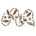 Northlight Seasonal Solid Color Holiday Shaped Ornament Glass in Brown/Yellow | 1 H x 54 W x 0.5 D in | Wayfair NORTHLIGHT WY04153