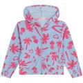 Billieblush Girls Blue & Pink Palm Tree Towelling Hooded Jacket - 12 Years