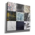 Ivy Bronx 'Tiles Decor Blue Notes 1' By Graphinc, Giclee Canvas Wall Art Canvas in Gray | 37 H x 37 W x 1.5 D in | Wayfair