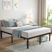 Alwyn Home 18" High Bed Frame Metal in Black | Queen | Wayfair ABDE8DE8DDF449B1A6942B315CCD064A