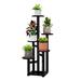 Red Barrel Studio® Repton Plant Stand Metal in Black | 31.5 H x 8.6 W x 7 D in | Wayfair F5E9CB16A4AF48A68415F0345A6E93EA