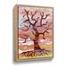 Winston Porter Hot Wind Watercolor Tree Silhouette On Canvas by Irina Sztukowski Print Metal in Brown/Gray | 32 H x 24 W x 2 D in | Wayfair