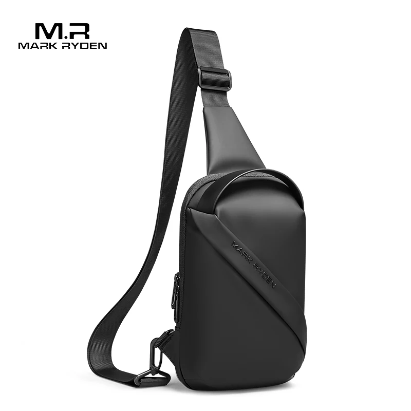 Mark Ryden – sac à bandoulière Oxford pour hommes, sac de poitrine de 7.9 pouces, sac à bandoulière pour homme, sacs à bandoulière pour motards, sac à la mode noir