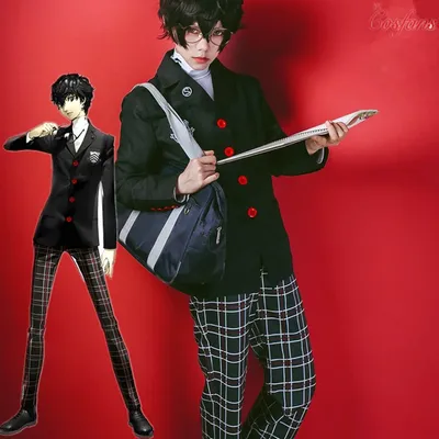 Costume Cosplay Anime 5 Persona Akira Kurusu / Ren Amamiya uniforme scolaire pour unisexe manteau +