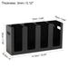 Wall Mount Cup Dispenser Cup Storage Organizer (4 Compartments, Black) - Black