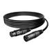 FITE ON XLR Cable 10FT XLR Male to Female 3PIN Balanced Professional Microphone Cable Compatible with Recording Applications Mixers Speaker Systems DMX Lights