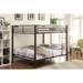 Metal Bunk Bed Queen over Queen Size Suitable for Different Scenes