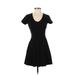 Joie Casual Dress - A-Line: Black Solid Dresses - Women's Size X-Small