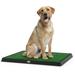 Petmaker Reusable 3-Layer Artificial Grass Puppy Dog Pee Pad with Tray Set - Medium 20x25