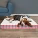 Orthopedic Dog Bed with Memory Foam and Sherpa Top ? Removable Machine Washable Cover ? 36.5 x 27 x 3.75 Pet Bed by Petmaker (Plaid)