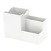 XMMSWDLA Makeup Organizer Desk Organizer Vanity Organizer Cosmetic Storage Organizer Desk Storage Box Mini Desk Storage for Office Supplies Bathroom Counter or Dresser White