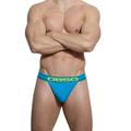 zuwimk Mens Thong Men s Jockstrap Underwear Mesh Jock Strap Blue XXL