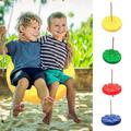 harmtty Tree Swing Petal Shape Strong Bearing Not Easy to Break High Strength Anti-skid Entertainment Garden Accessories Kids Outdoor Tree Hanging Disc Rope Swing for Home Blue