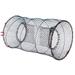 Etereauty Foldable Bait Cast Mesh Trap Net Portable Fishing Landing Net Shrimp Cage for Fish Lobster Prawn Minnow Crayfish Crab with Hand Rope Floating Circle