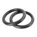 1 Pair ABS Fitness Gym Rings Gymnastic Rings Pull-up Rings for Body Strength Power Chin Up Training Workout (Black)