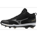 Mizuno Mizuno Dominant 4 Mid Men s Metal Baseball Cleat Size 8 Black-White (9000)