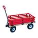 Millside Industries 1600-410 20 in. x 38 in. Wooden Wagon with 4 in. x 10 in. Tires