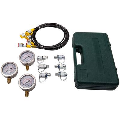 Hydrauliktester Hydraulik Manometer Set 250 - 600 bar Druckprüfer Werkzeug TestHydrauliktester