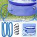 harmtty Pool Hose with Clamps Spiral Wound Structure Good Flexibility Leak-proof Plastic Pool Filter Pump Replacement Hose for 300/330/530/1000 GPH Filter Pump A