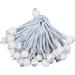 Ball Bungee Cords 6 Inch 50 PCS Heavy Duty White Bungie Cord Balls Canopy Tarp Tie Cords for Camping Shelter Cargo Projector Screen Tent Poles with UV Resistant