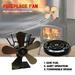 RKSTN Fireplace Fan for Wood Stove 5 Blades Environmentally Friendly and Efficient Stove Fan Camping Essentials Lightning Deals of Today - Summer Savings Clearance on Clearance