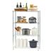 IRIS USA 4-Shelf Adjustable Metal Wire Storage Shelving Unit Steel Organizer Wire Rack