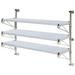 24 Deep x 72 Wide x 63 High Adjustable 3 Tier Solid Galvanized Wall Mount Shelving Kit