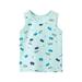 Boys Tshirts Kids Dance Tank Top Racerback Crop Tank Top Cartoon Prints Sleeveless Sports Dance Top Ballet Gymnastics Dancewear For 9-10 Years