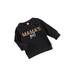 IZhansean Toddler Baby Girls Leopard Pullover Sweatshirts Mama s Mini Hoodies Cute Fall Winter Clothes Black 4-5 Years