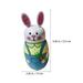 Etereauty 1 Set of Rabbit Nesting Dolls Cartoon Russian Nesting Dolls Rabbit Stacking Dolls Easter Gifts