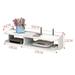 Punch-free living room TV wall set-top box rack rack router storage box