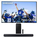 Samsung QN55QN90CAFXZA 55 Inch Neo QLED Smart TV with 4K Upscaling with a Samsung HW-Q60C 3.1ch Soundbar and Subwoofer with Dolby Atmos (2023)