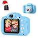 Upgrade Kids Selfie Camera Christmas Birthday Gifts for Age 3-8 Kids Digital Cameras with HD Video Portable Kids Camera Toddler Toy for 3 4 5 6 7 8 Year Old Boy with 32GB SD Card (Blue)