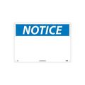 National Marker (Blank) 14X20 Rigid Plastic Notice Sign N1RC