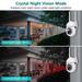 5MP HD 2.4+5G Dual Frequency WiFi IP Camera 4X Zoom Surveillance Camera Color Night Vision Ai Human Detection Security CCTV Mini Camera