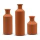 Koyal Wholesale Ceramic Bud Vases Modern Decorative Vases for Wedding Set of 3 Small & Tall Vases Terracotta