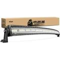 Nilight 50 Inch LED Light Bar Curved Triple Row Spot Flood Combo LED Work Light 384 LED Chips High Power LED Driving Lights Off Road Lights for Trucks SUV UTV ATV Truck 4x4 Boat 2 Years Warranty