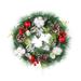 CSCHome Simulation Wreath Christmas Branches Rattan Wreath Branches with Pine Cones Berry Clusters Christmas Ornaments