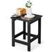 14'' Patio Adirondack Side End Table HDPE Square Weather Resistant