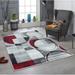 Geometric Shapes Modern Hand-Carved Soft Living Room Area Rug