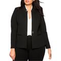 Plus Size Women's 9-To-5 Stretch Work Blazer by ELOQUII in Black (Size 22)