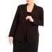 Plus Size Women's The 365 Suit Patch Pocket Blazer by ELOQUII in Totally Black (Size 14)