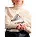 Plus Size Women's Turtleneck Sweater Sleeve Scarf by ELOQUII in Ecru (Size 26/28)