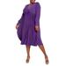 Plus Size Women's Knot Front Pleated Skirt Dress by ELOQUII in Violet Indigo (Size 16)