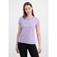 T-Shirt ALPHA INDUSTRIES "ALPHA Women - T-Shirts Crystal T Wmn" Gr. M, lila (pale violet) Damen Shirts Jersey